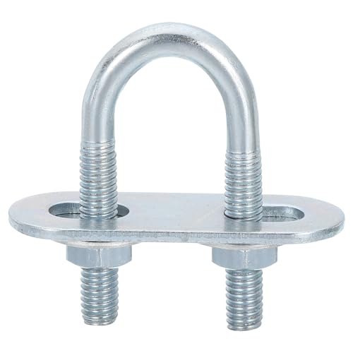 QUARKZMAN Boulons en U Ronds, 1 Ensemble de 16mm de Largeur Intérieure 46mm de Longueur M6 en Acier au Carbone Zingué U Boulon de Serrage avec Écrous et...