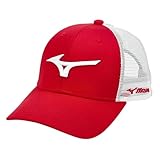 Mizuno Diamond Trucker Hat | RED-White | ONE Size FITS All (ONE)