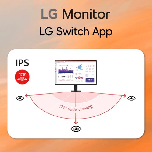 Image of LG 32 inch QHD (2560 x 1440) IPS Computer Monitor, 100Hz, 5ms, HDR10, 99% sRGB, Dynamic Action Sync, Contrast Ratio 1000:1, Reader Mode, Flicker Safe, HDMI, USB Type-C, Tilt Adjustment