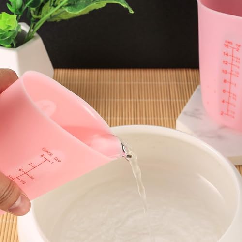 Set de 2 vasos medidores de silicona 250 ml y 500 ml miniatura 7