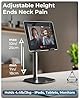 COOPER TabHolder, 7-10" Height Adjustable Tablet Stand, Premium iPad Stand for Desk, 270° Tilt Portable Monitor Holder for 15.6-17" Displays, for All iPad, Kindle, Surface, Samsung Tablets (Black) #1