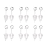 WATIIFUFU Resistentes Corrosión de Pendientes Pequeños Juego de 6 Pares de Plata 925 Redondos Diseño Especial Elegantes para Mujeres y Niñas