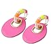 ZHOUYF Boucles d'oreilles Pendantes Créoles Pendantes Boucles d'oreilles en Cuir Néon Fluorescent Dames Vertes Imprimées Bague Oreille Dames Bijoux, A2