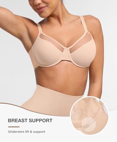 Minimizer Bras for Women Full Coverage Unlined Underwire Bras Plus Size Lifting Bra for Heavy Breast2