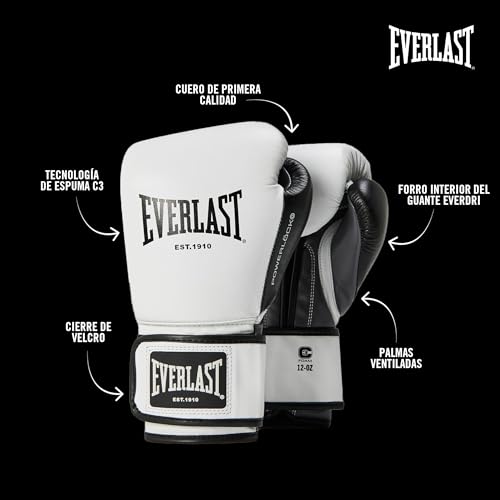 Guantes de boxeo Everlast Powerlock OG Advanced, equipamiento original 4