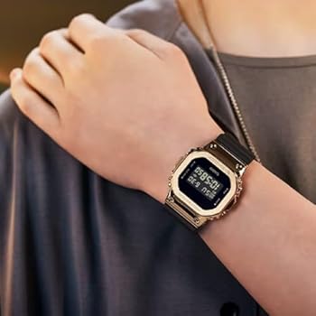 G-Shock Relógio Casio Stay Gold Series Digital metálico dourado e