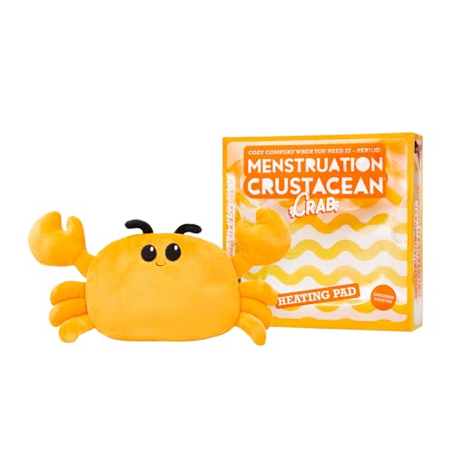 Image of Menstruation Crustacean Crab by Relatable, Microwavable Heating Pad for Period Cramps, Easter Basket Stuffer Plushie, Easter Gift Ideas for Teens and Women, Includes 1 Lavender Scented Heating Pad