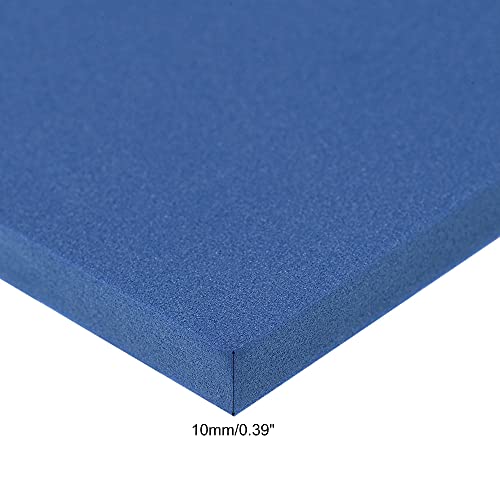 Image of uxcell Blue EVA Foam Sheets 10 x 10 Inch 10mm Thickness for Crafts DIY Projects, 4 Pcs
