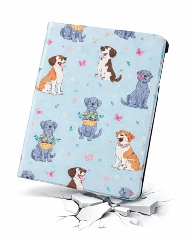 Image of MOCA [Flexible Back] Case for 10.2 inch iPad 9th 8th 7th Generation 10.2 inch iPads 2021 2020 2019 Launch A2603 A2604 A2605 A2270 A2428 A2429 A2430 A2197 A2198 A2200 Flip Cover (Puppies)