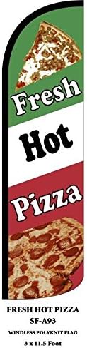 R and R Industries FRESH HOT PIZZA flag (Mount and Poles are Not Included) (2)