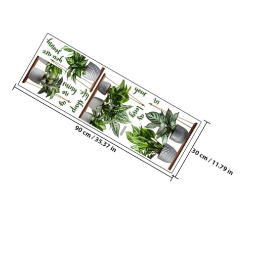 Vinilo Decorativo Pared Planta en Maceta 30x90 cm miniatura 2