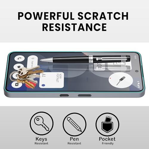 Image of FIRST MART Military-Grade Gorilla Tempered Glass Screen Protector Compatible For Nothing Phone 3A and Nothing Phone 3A Pro 5G (6.77 Inch) With Easy Installation Kit| Edge To Edge Coverage |Black