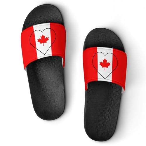 Canada Flag Canadian Slipper Men Woman Slide Anti Slip House Shoes Shower Slippers Flat Open Toe Sandals