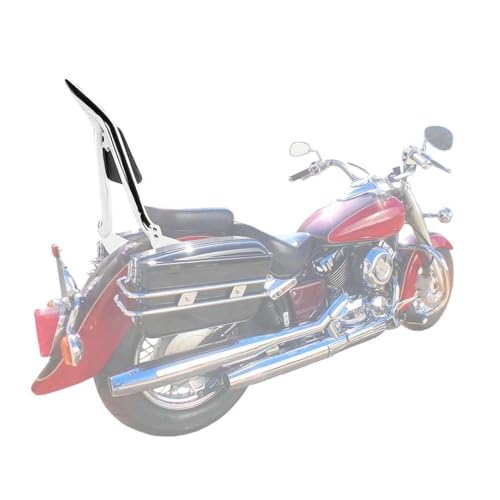 Coussin dossier de passager chromé pour moto V Star 400 650 Classic - 4