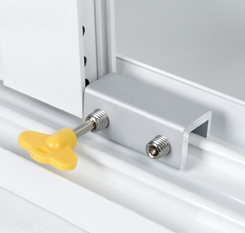 Luminexia Cerraduras De Seguridad para Ventanas,Cerraduras para Ventanas Corredizas,Restrictor De Ventana,Limitador De Ventana,Tope De Bloqueo De Ventana,Limitador De Robo De Ventana (3 Estilos)