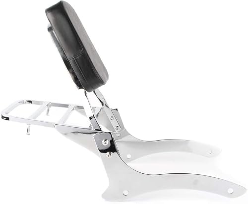 Sissy Bar Backrest + Luggage Rack Compatible With/Replacement For Yamaha V Star Xvs Vstar 1100 Custom Dragstar(Not For Classic) #TOP4