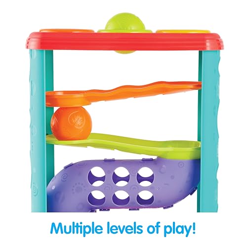 Image of Kidoozie Pound-A-Ball Tower - Baby Ball Drop & Hammer Toy - Safe Sensory Toy for Ages 12m+