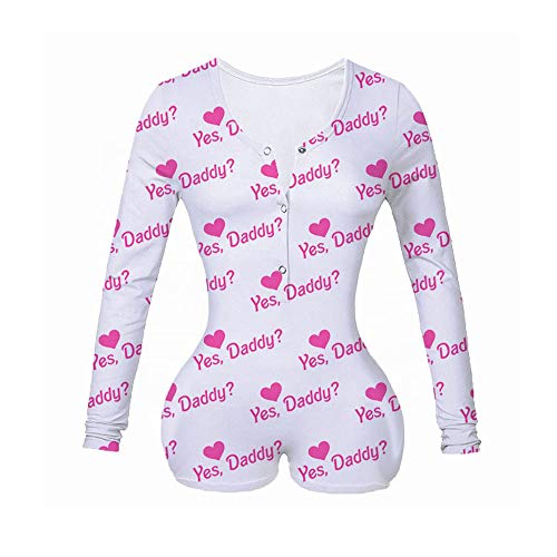 Mujer Pijama de Una Pieza Mono de Manga Larga Ropa de Dormir Pele...