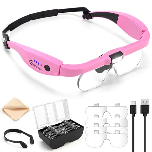 Magnifying glasses with detachable lenses