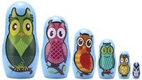 Algopix Similar Product 15 - Matryoshka Madness Micro-Owl Matryoshka