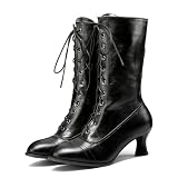 Black Victorian Boots for Women 2026,Arch Support...