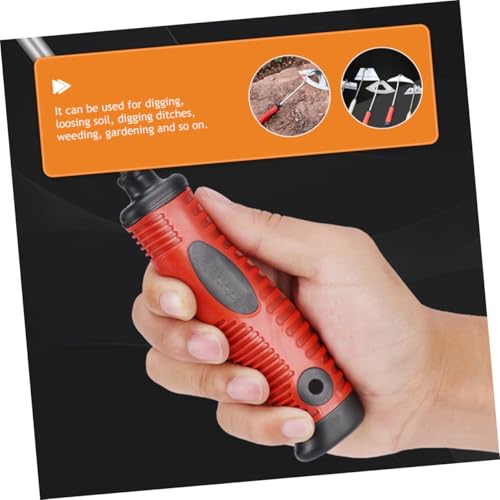 MINAOLULUS 家用種菜用除草アーティファクト 軽量で丈夫な空心鍬 人間工学的滑り止めハンドル付き 根こそぎ除草ツール ガーデニング 土ほぐし