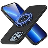 ESR Weiche Cloud Silikon Hülle mit HaloLock Kompatibel mit iPhone 13 Pro Hülle mit MagSafe, Unterstützt Magnetisches Laden, Dünne Liquid Silikon Handyhülle mit Camera Guard, Schwarz