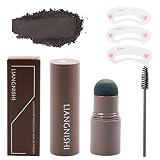 One Step Eyebrow Stamp Stencil Kit Waterproof Long Lasting Eyebrow Stamp Hairline Brow Stamp Long La