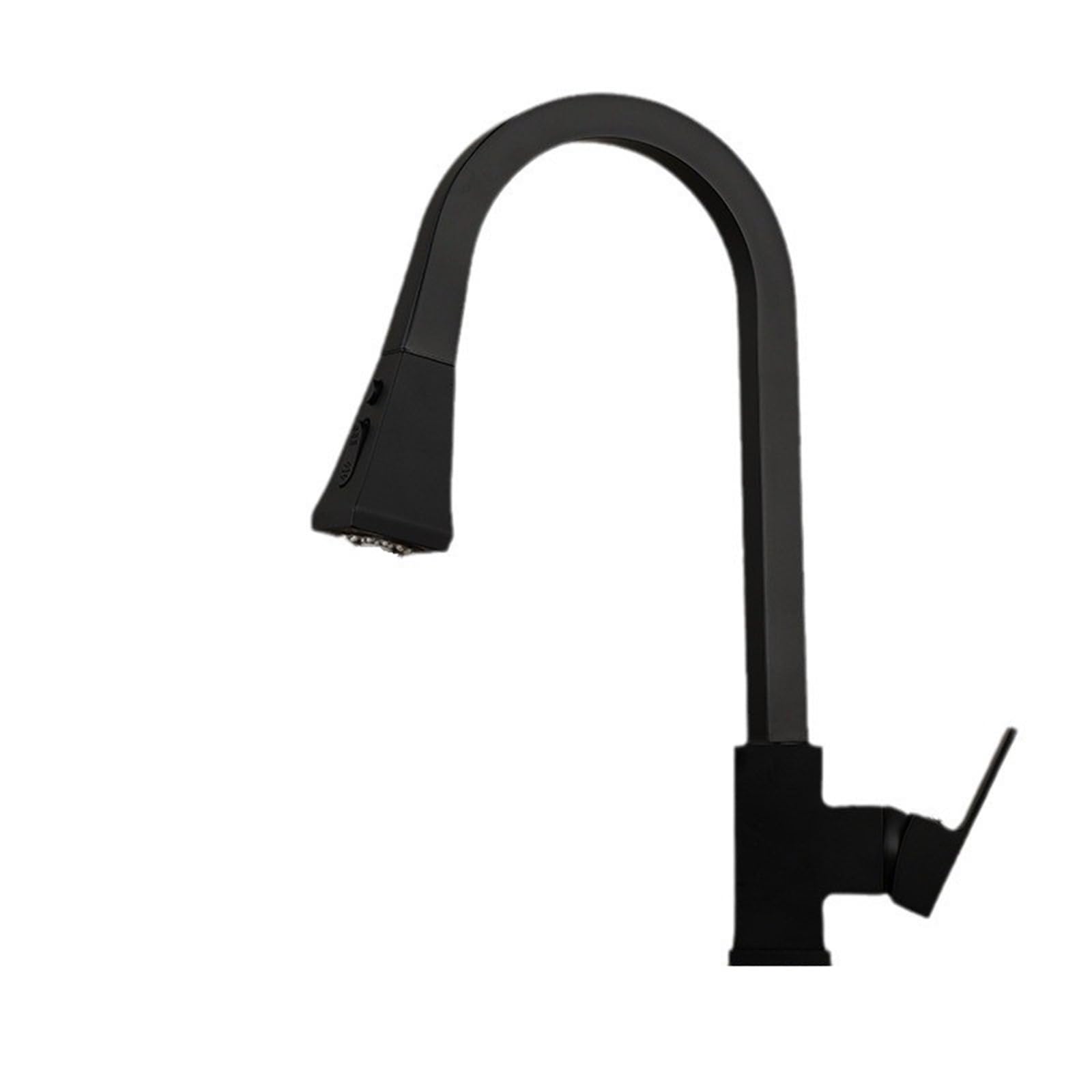 Robinet cuisine tactile moderne noir avec mitigeur pivotant peu encombrant