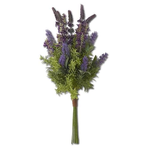 K&K Interiors Purple Lavender Bush, 18-Inch Length #TOP12