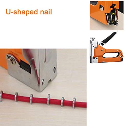 3 in 1 Door/t/u Type Heavy Manual Nail Stapler Wood Hand Door Framing Finish Furniture Stapler Степлер Строительный - (Color: Nail Stapler)