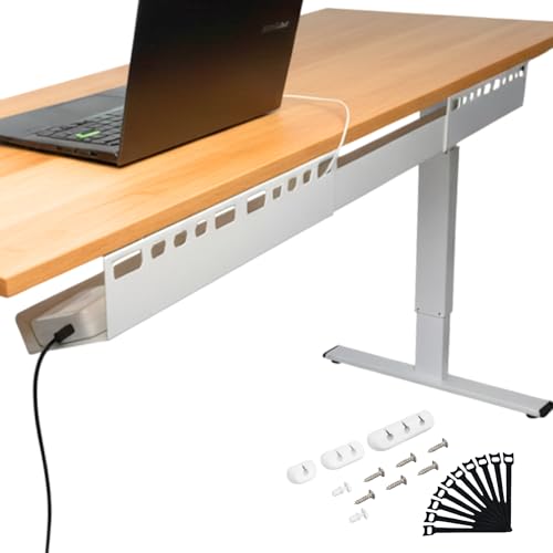 Support de câbles extensible et incliné pour une gestion efficace au bureau