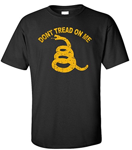 Vintage Black - Don't Tread On Me T-Shirt - XL