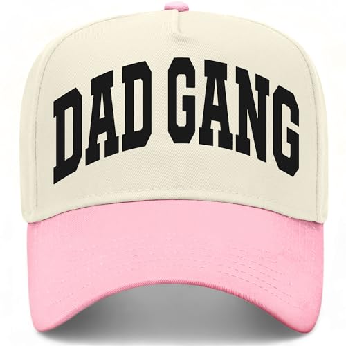 Dad Gang Collegiate Hat (US Alpha One Size Pink/Natural)