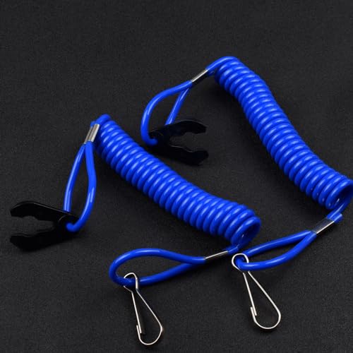 Riyitauto 2pcs Outboard Engine Ignition Emergency PWC Jet Ski WaveRunner Key Lanyard Stop Kill Switch Safety for Yamaha