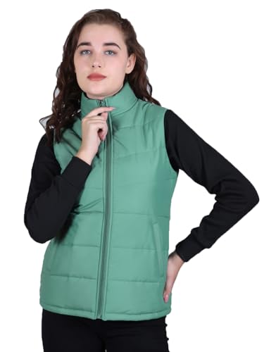Image of RARE TIMES Women's Sleeveless Puffer Jacket | Winter Jacket for Women | Reversible Jacket for Women Winter Wear With 2 Zip Pocket (Pack of 1)