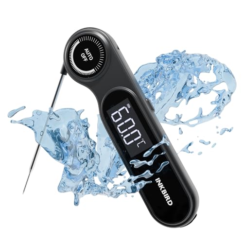 Image of INKBIRD Instant Read Meat Thermometer IHT-21K 0.5 Sec Fast Reading for BBQ | IP65 Waterproof, Super Accurate Detection, Handy Food Thermometer for Indoor Outdoor Cooking, Baking, Deep Frying
