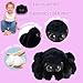ZWLCWYBDBD Spider Plush Toy - 8.66-inches Cute Black Jumping Spider Plush Stuffed Animal, Gift for Girls Boys,Party and Home Decoration.