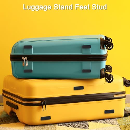 Image of uxcell 4Pcs Luggage Replacement Pads, Plastic Luggage Stand Feet Stud, Suitcase and Travel Gear Bottom Side Accessories with Self-Tapping Screws, Black (42x16x13mm)