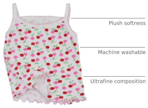 Image of ToBeInStyle Girl's 4 Pack Ruffle Hem Spaghetti Strap Tank Tops