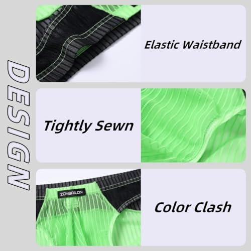 Men's Underwear Briefs Sexy See Through Mesh Breathable Low Rise Panties For Men4