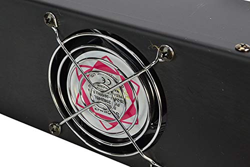 Cobra Pannello ventola 2U da 19" per montaggio su rack con 2 ventole da 80 mm, nero, in acciaio, per server, montaggio su rack