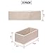DIOMMELL 9 Pack Foldable Cloth Storage Box Closet Dresser Drawer Organizer Fabric Baskets Bins Containers Divider for Clothes Underwear Bras Socks Lingerie Clothing,Beige 090