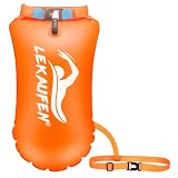 LeKaufen Swim Buoy for Open Water, 20L Swim Safety Float Waterproof Dry Bag for Swimmers Triathletes Kayakers...