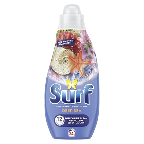 Surf Deep Sea Laundry Washing with a joy-infused fragrance & natural essential oils lasting up to 12 hours in wear Liquid Detergent for brilliantly clean results 24 washes