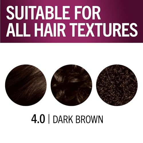 Schwarzkopf Keratin Root Permanent Hair Color Kit, 4.0 Dark Brown, 1-Application Root Touch-Up with Collagen & Vitamin B6, Complete Gray Coverage, Precision Brush, All Hair Types & Textures - Thumbnail 4