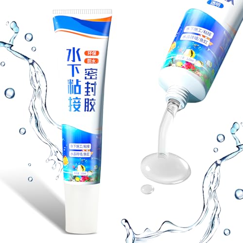 Adhesivo para Acuarios, 120 ml Silicona Liquida Impermeabilizante, Pegamento Sellador...