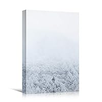 Canvas Wall Art Expressive Landscape Chic Dramatic Duotone Hallway Landscape Mountain Photography - 12x18 inches