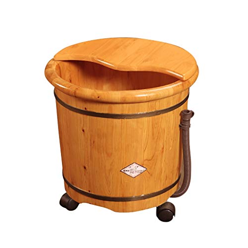 Masajeador de pies spa con barril de madera 42x31.5x40cm
