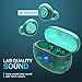 JLab Go Pop ANC True Wireless Earbuds & Charging Case, Transparent Teal, Active Noise Cancelling, 10mm Drivers, Dual Connect, Customize Your Sound with App, Be Aware Mode, Google Fast Pair